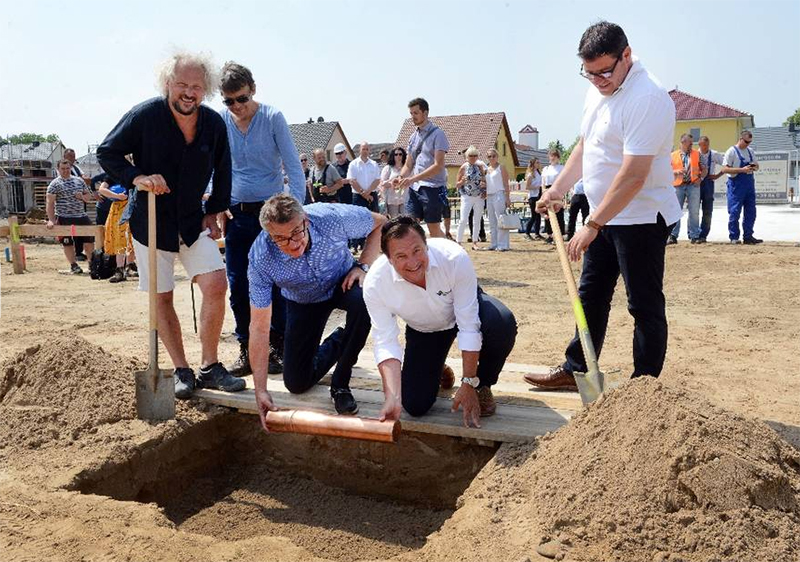 Grundsteinlegung "Refugium Heiderose"